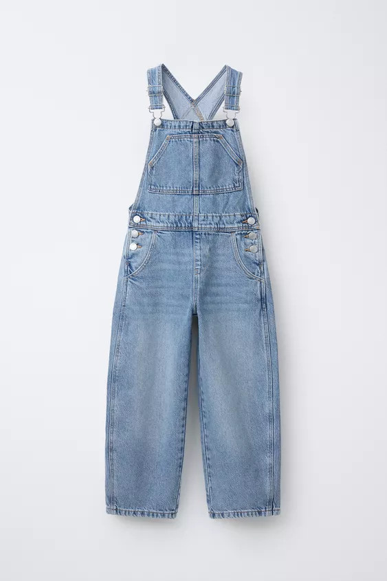 LONG DENIM DUNGAREES | Zara UK