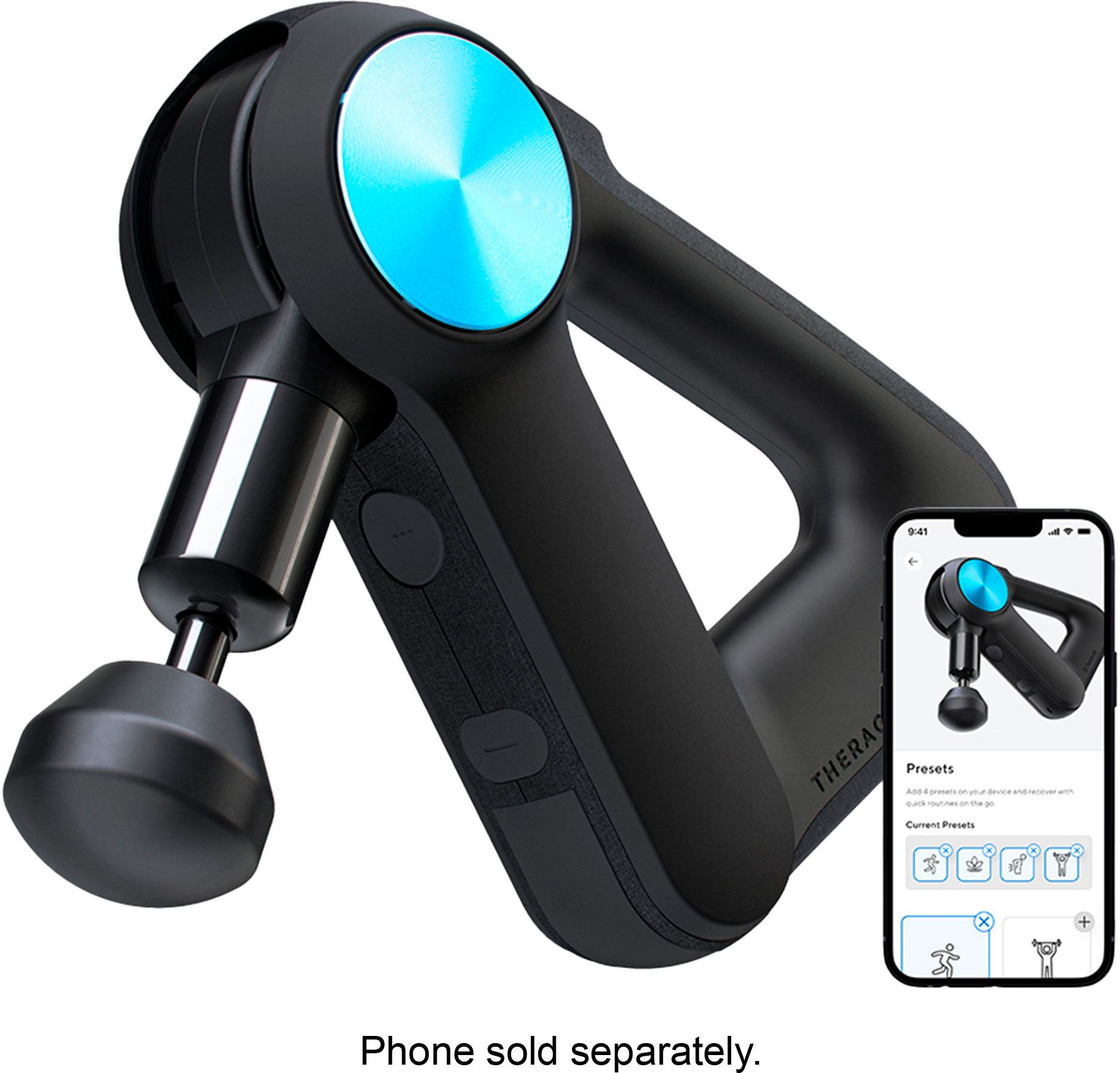 Therabody Theragun PRO (4th Gen) Bluetooth + App Enabled Massage Gun + 6 Attachments, 2 Batteries... | Best Buy U.S.