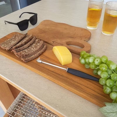 Nordc Teak  24" Natural Charcuterie/Cutting Board - Natural | Target