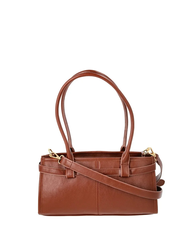 Time and Tru Women's Faux Leather Gwyn Shoulder Bag | Walmart (US)