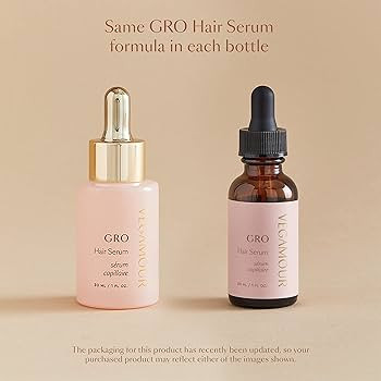 VEGAMOUR GRO Hair Serum for Thicker, Visibly Longer Hair - Vegan Hair Growth Serum Designed for T... | Amazon (US)