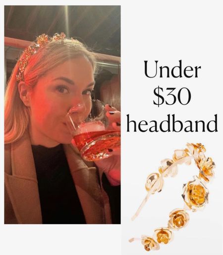 Gold headband 
Headband 
#LTKFind #LTKSeasonal #LTKunder50