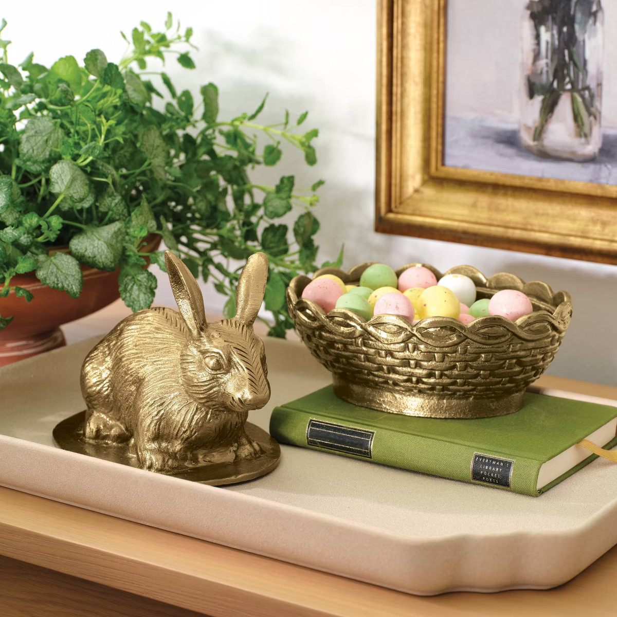 Cast Metal Bunny Candy Dish - Threshold™ designed with Studio McGee | Target