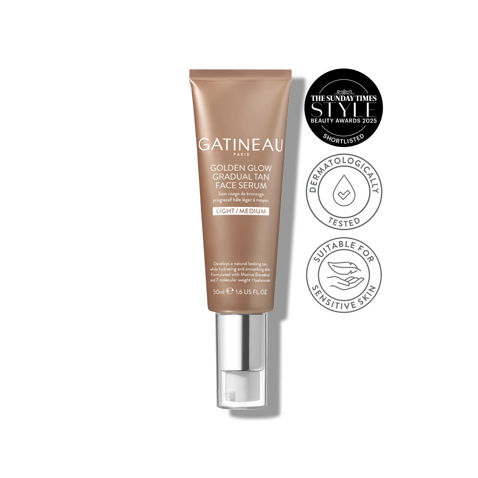 Golden Glow Gradual Tan Face Serum | Gatineau