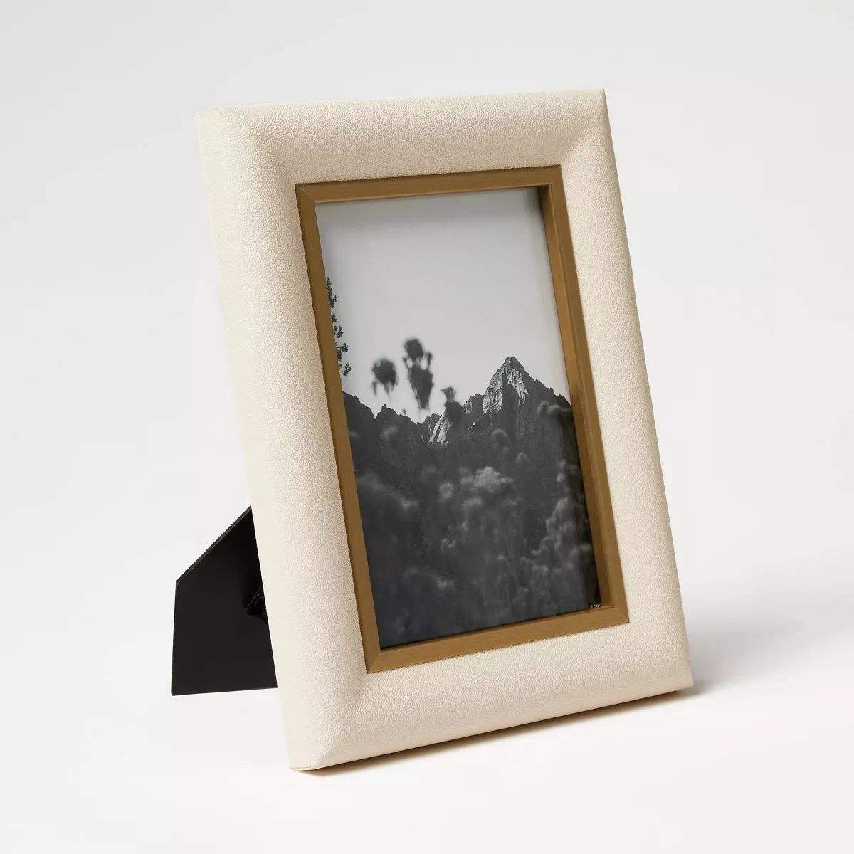 5"x7" Shagreen Wrapped Single Image Table Frame Cream - Threshold™ designed with Studio McGee | Target