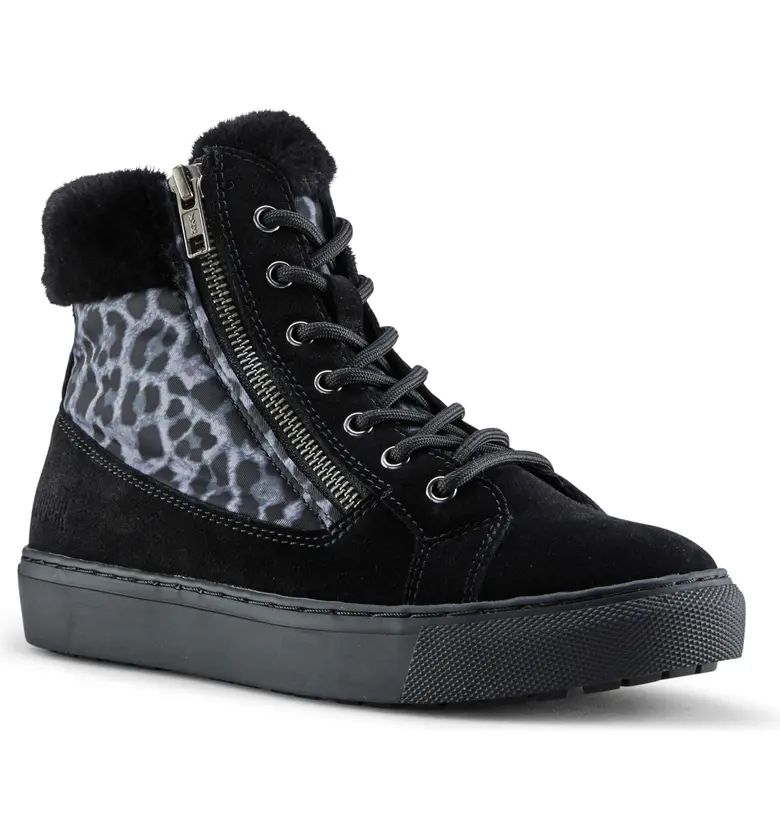 Dublin High Top Sneaker with Faux Fur Cuff | Nordstrom