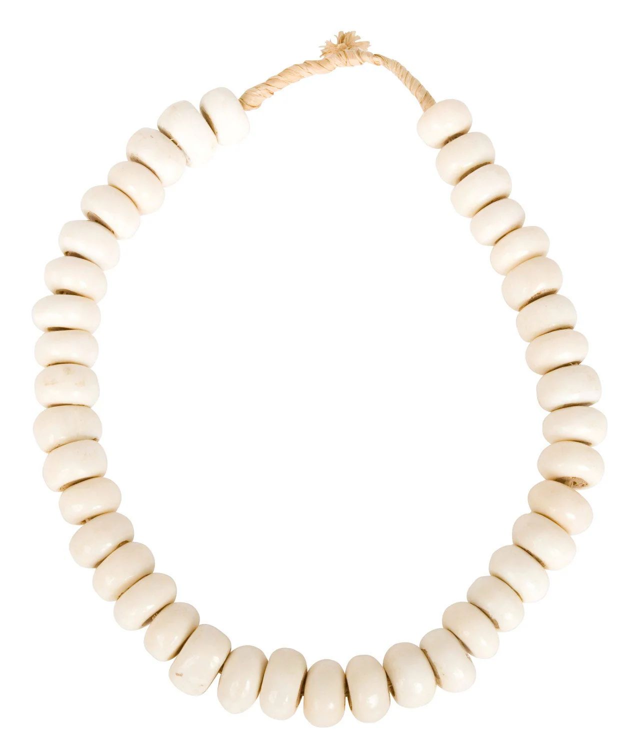 African White Bead Necklace | Jayson Home