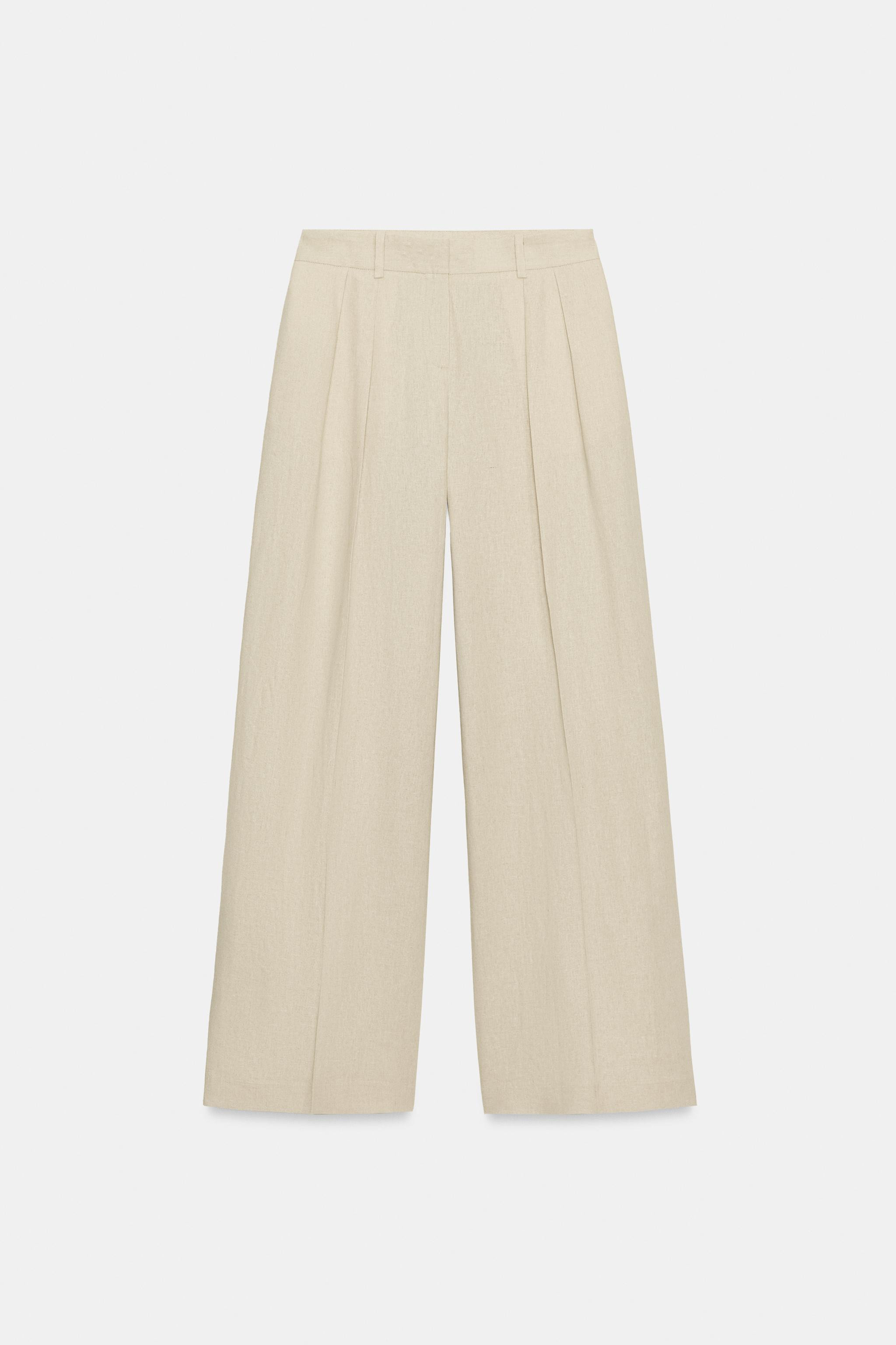 WIDE LEG LINEN PANTS | Zara US