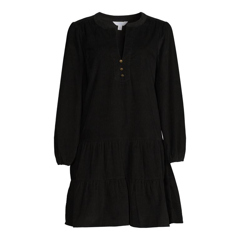 Time and Tru Women's Woven Tiered Dress | Walmart (US)