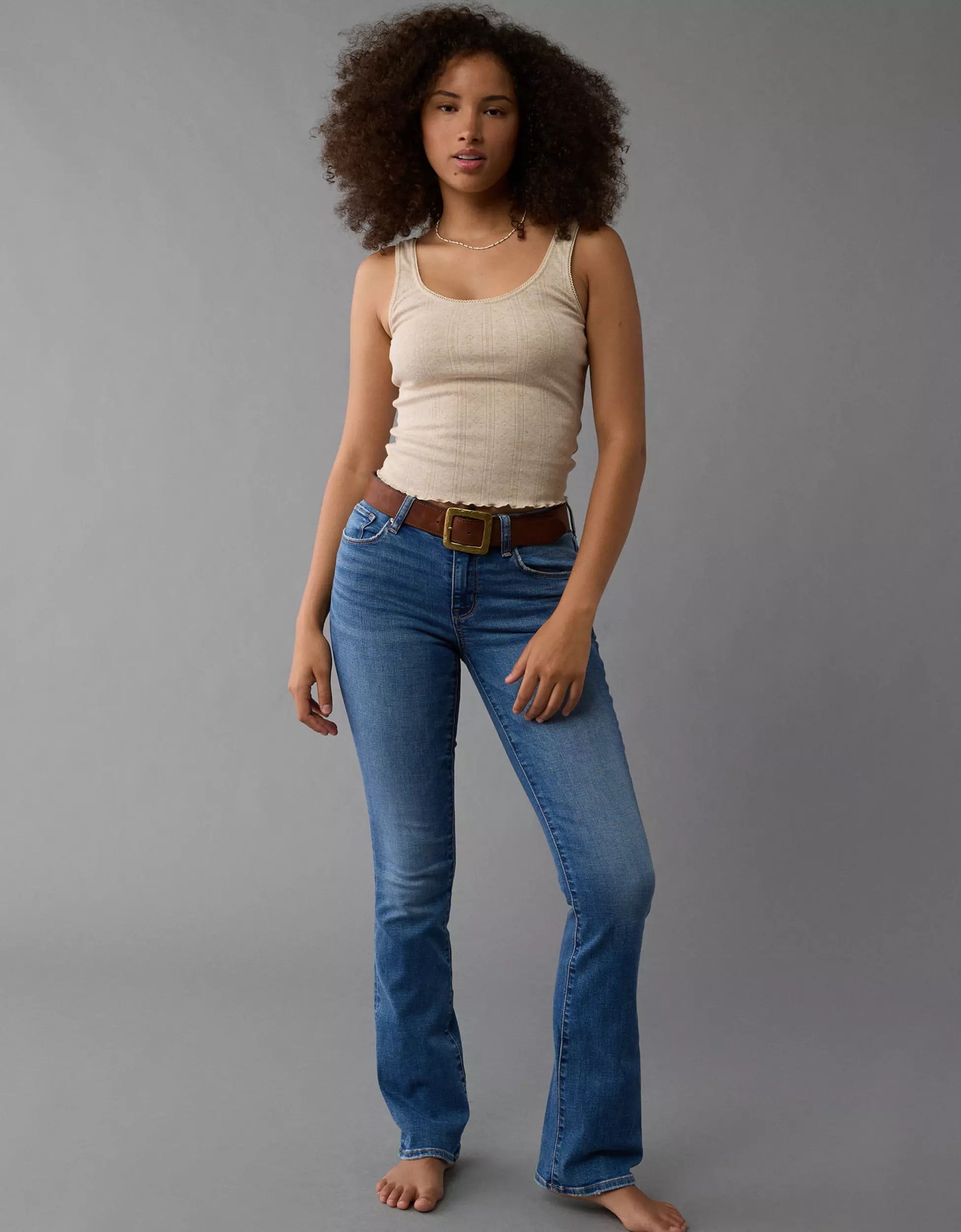 AE Next Level Curvy High-Waisted Skinny Kick Jean | American Eagle Outfitters (US & CA)