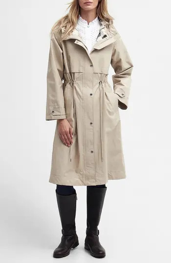 Barbour Lavender Waterproof Hooded Coat | Nordstrom | Nordstrom
