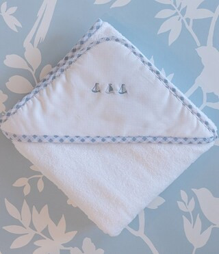 x The Broke Brooke Callahan Embroidered Boat Hooded Towel | Dillard's