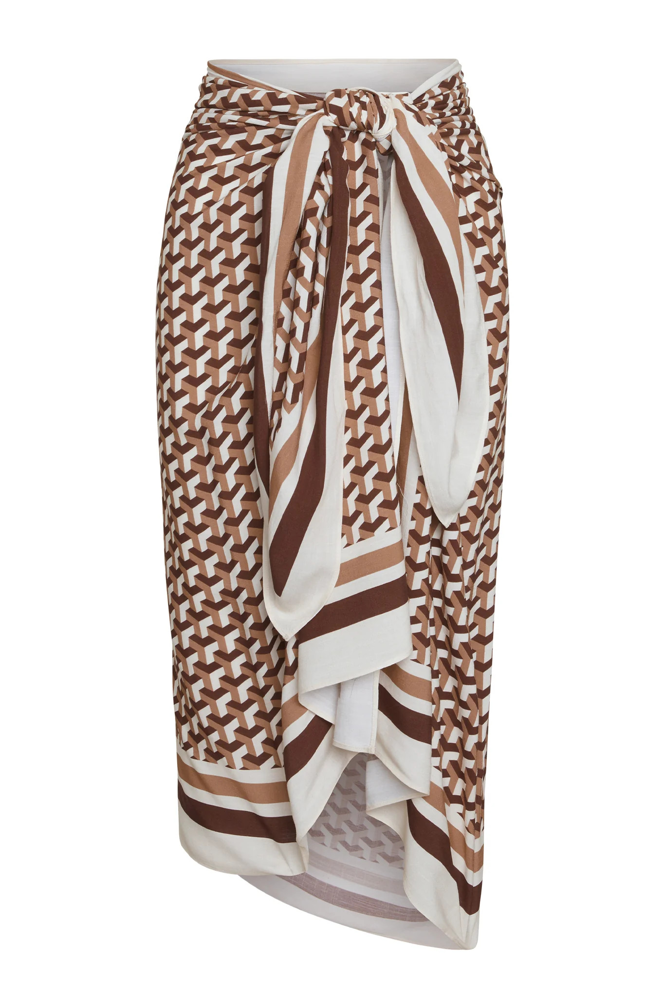 Marina Piccola Sarong - Husk Geo | Monday Swimwear