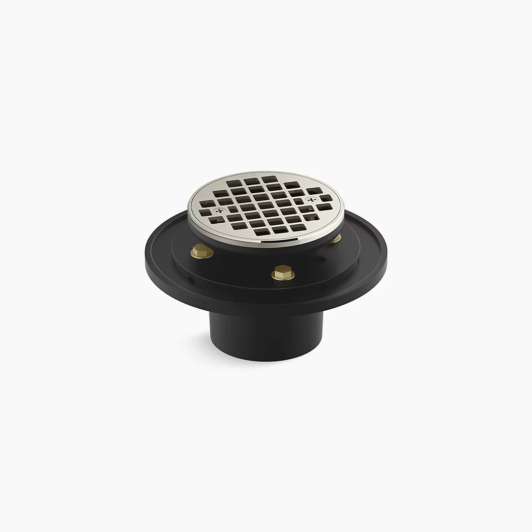Round brass tile-in shower drain | Kohler