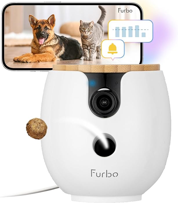Furbo Mini 360° [Subscription Required] New 2K QHD Pet Camera - Unlock w/Paid Plan: Dog & Cat Sa... | Amazon (US)