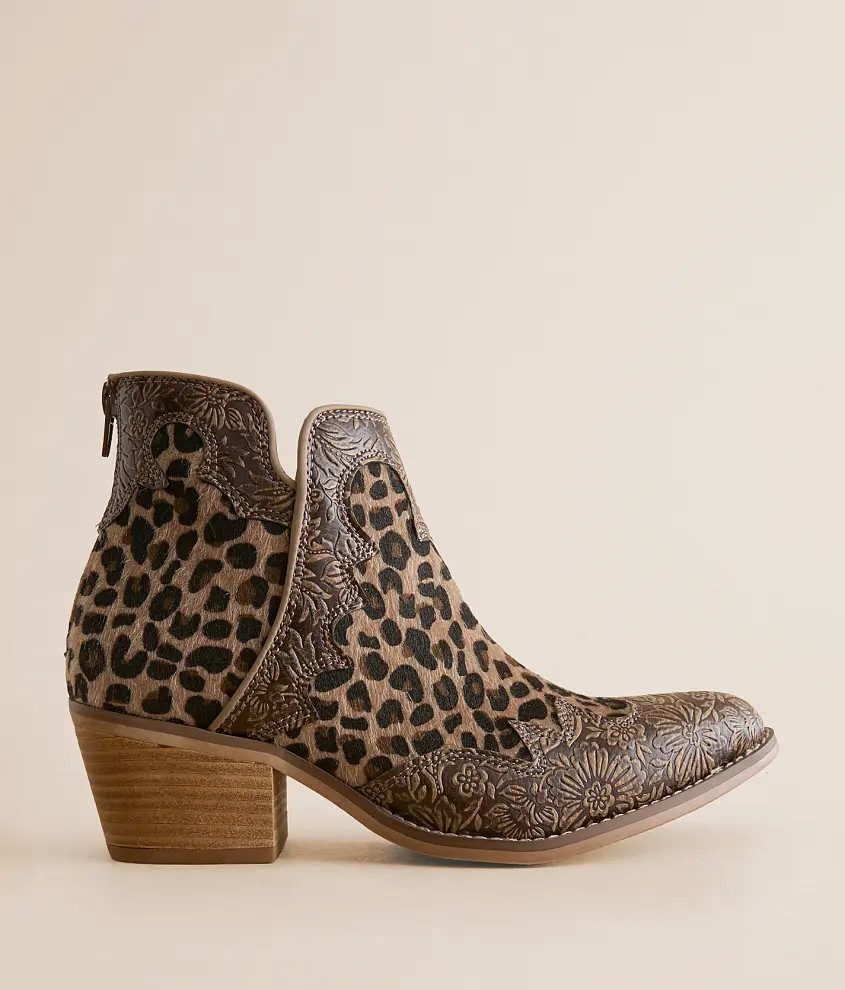 Carly Leopard Floral Ankle Boot | Buckle