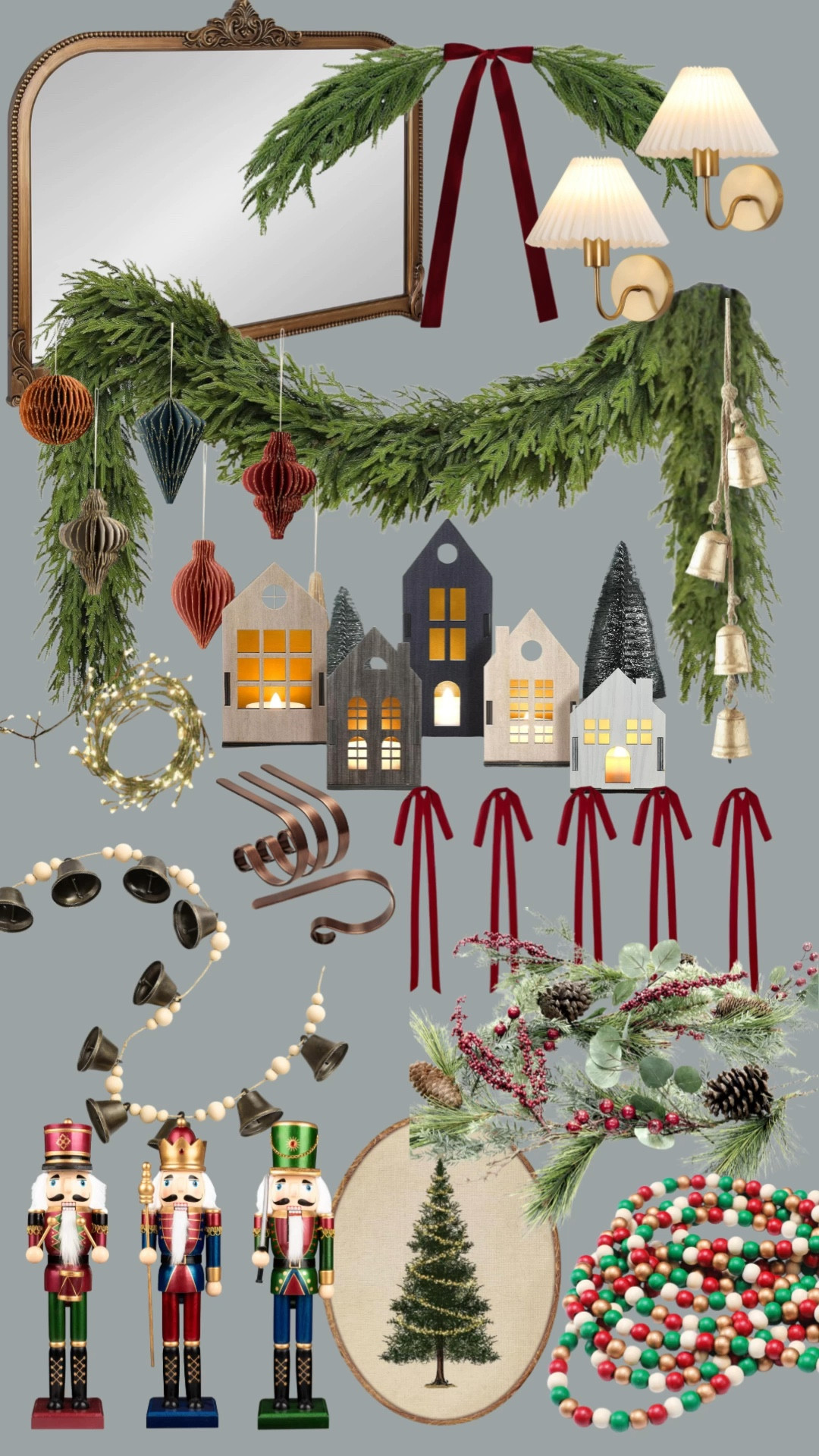 Holiday mantel decor inspo for a classic, cozy feel! 

#LTKSeasonal #LTKHoliday #LTKHome