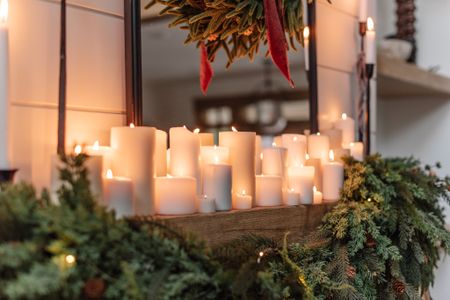 Shop my Christmas mantle! 

Holiday, home decor, Christmas, candles, mirror, ribbon, velvet, amazon finds, amazon home, 

#LTKfindsunder50 #LTKHoliday #LTKhome