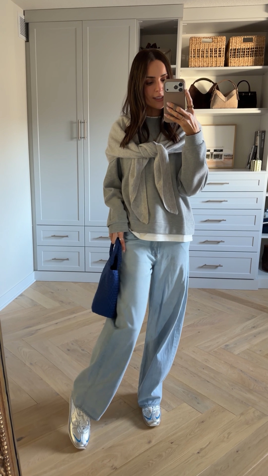 Sweatshirt: sized up (M) 
Tie waist jeans: tts, such comfy jeans!!
Silver sneakers: tts 


#LTKootd #LTKdayinmylife #LTKmomlife