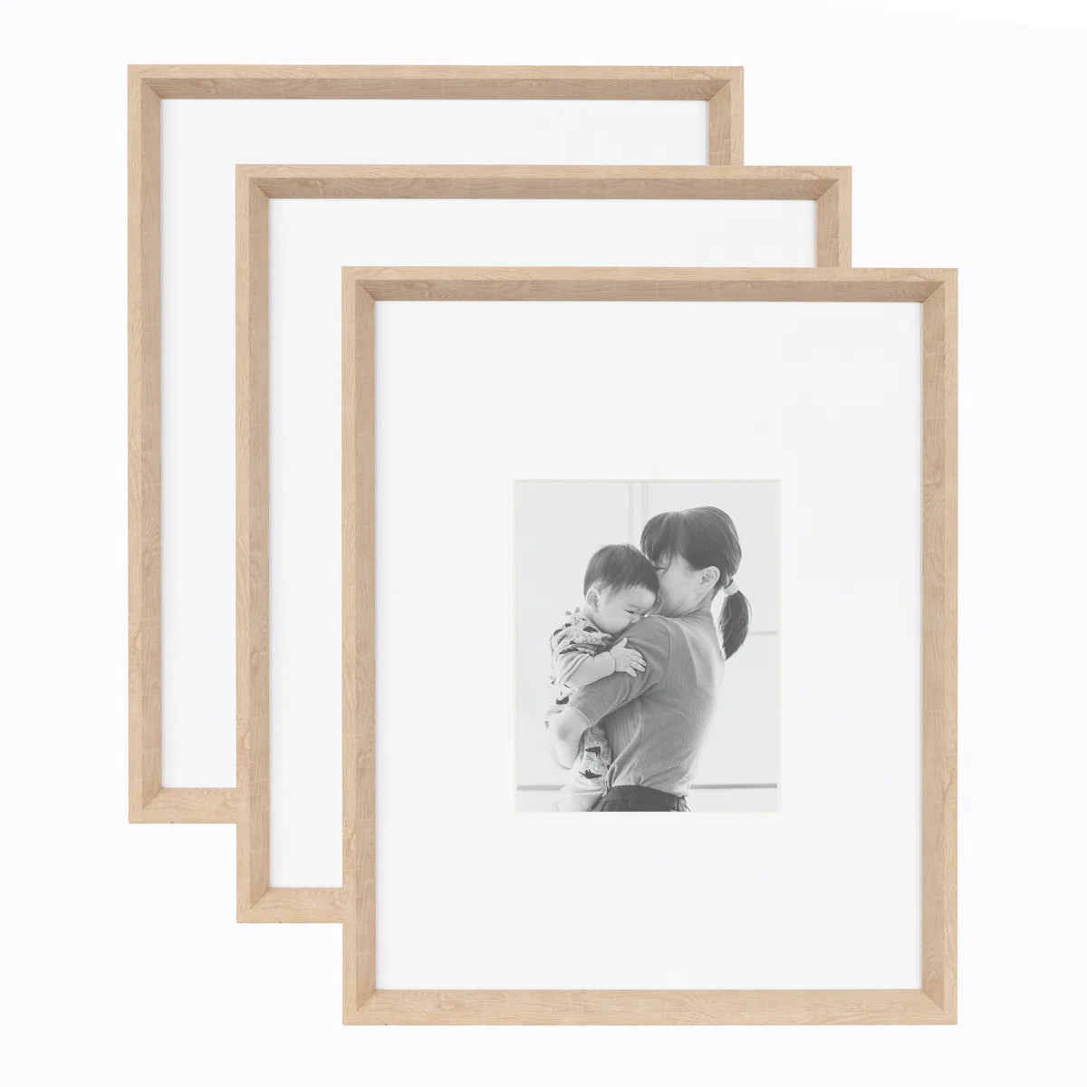 Baislee Matte Picture Frame - Set of 3 with Mat (Set of 3) | Wayfair North America