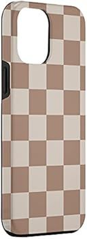 iPhone 12 Pro Max Brown Classic Checkered Big Checkerboard Case | Amazon (US)