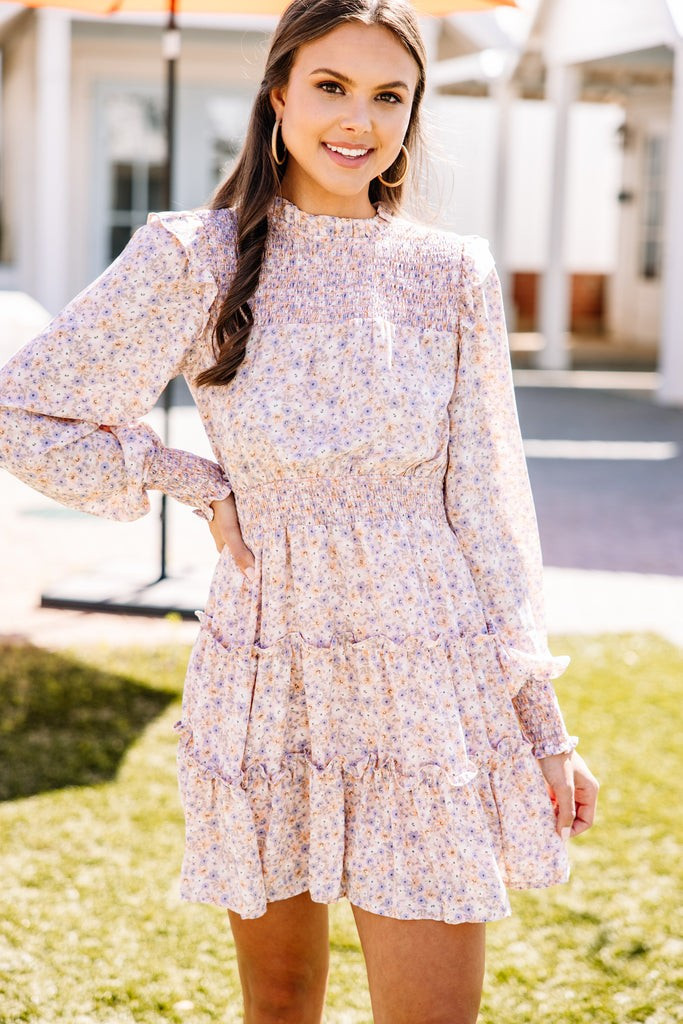 Walk My Way Pink Ditsy Floral Dress | The Mint Julep Boutique