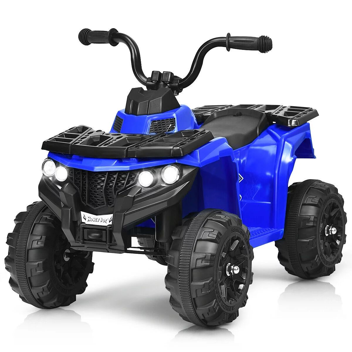 Gymax 6V Battery Powered Kids Ride On ATV 4-Wheeler Quad w/ MP3 & LED Headlight Blue - Walmart.co... | Walmart (US)