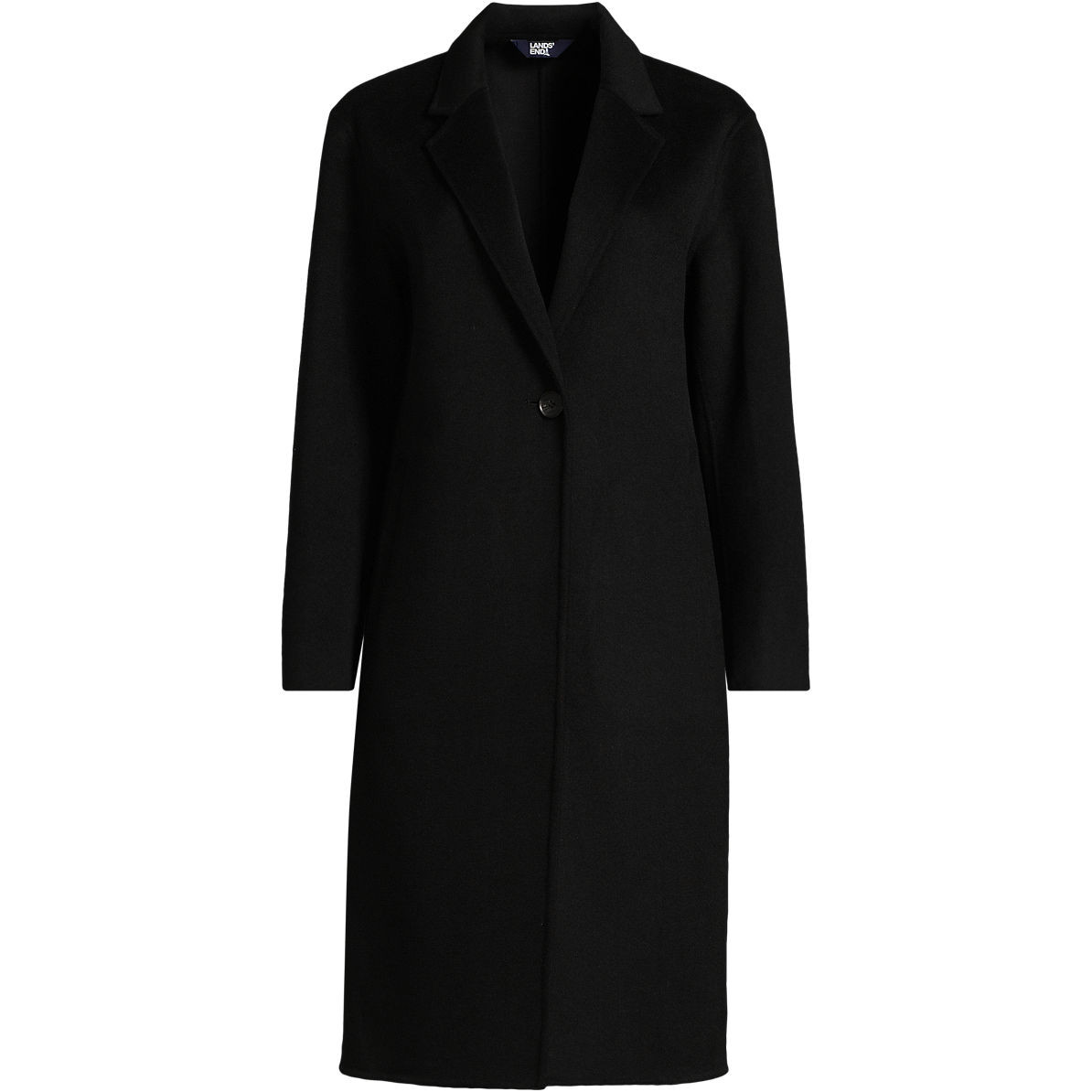 Women's Wool Blend Top Coat | Lands' End (US)