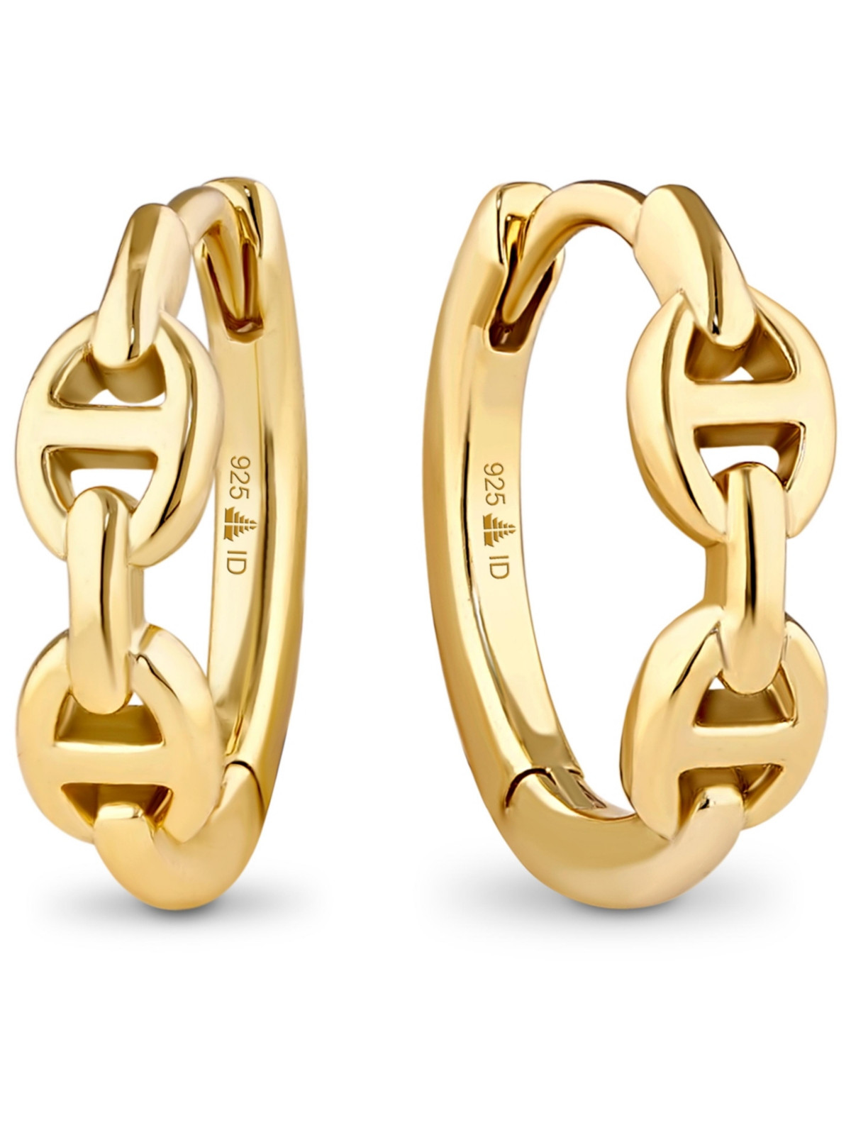 Devata Mariner Hoop Earrings in Gold Plated Sterling Silver - Gold | Macy's