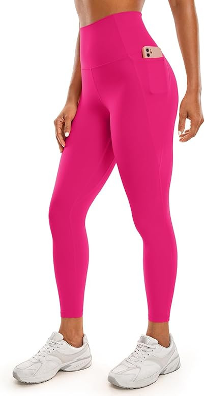 CRZ YOGA Womens Butterluxe Workout Leggings 25 Inches - High Waisted Gym Yoga Pants with Pockets ... | Amazon (US)