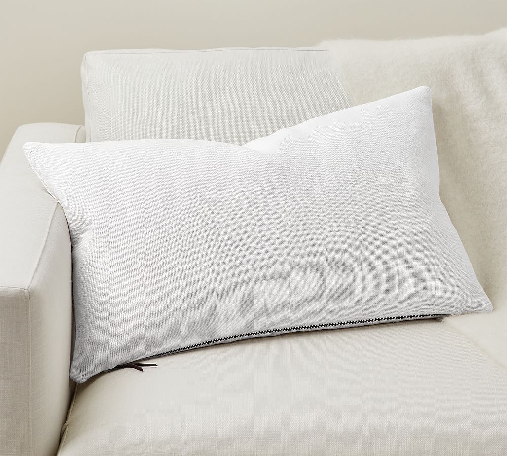 Belgian Linen Lumbar Pillow | Pottery Barn (US)