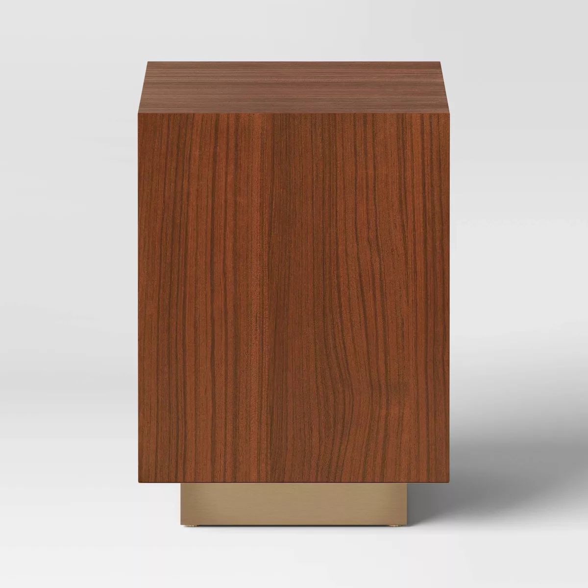 Wood and Metal Plinth Accent Table - Threshold™ | Target