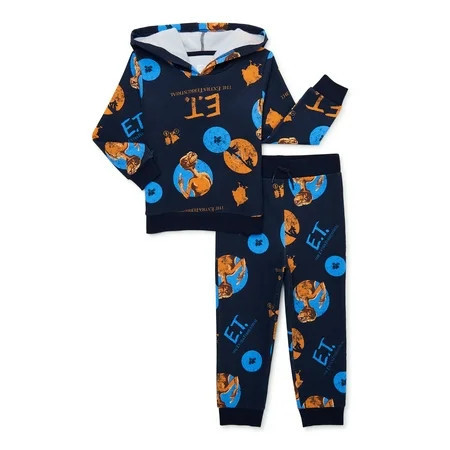 E.T. Toddler Boy Fleece Hoodie Outfit Set, Sizes 12M-5T | Walmart (US)