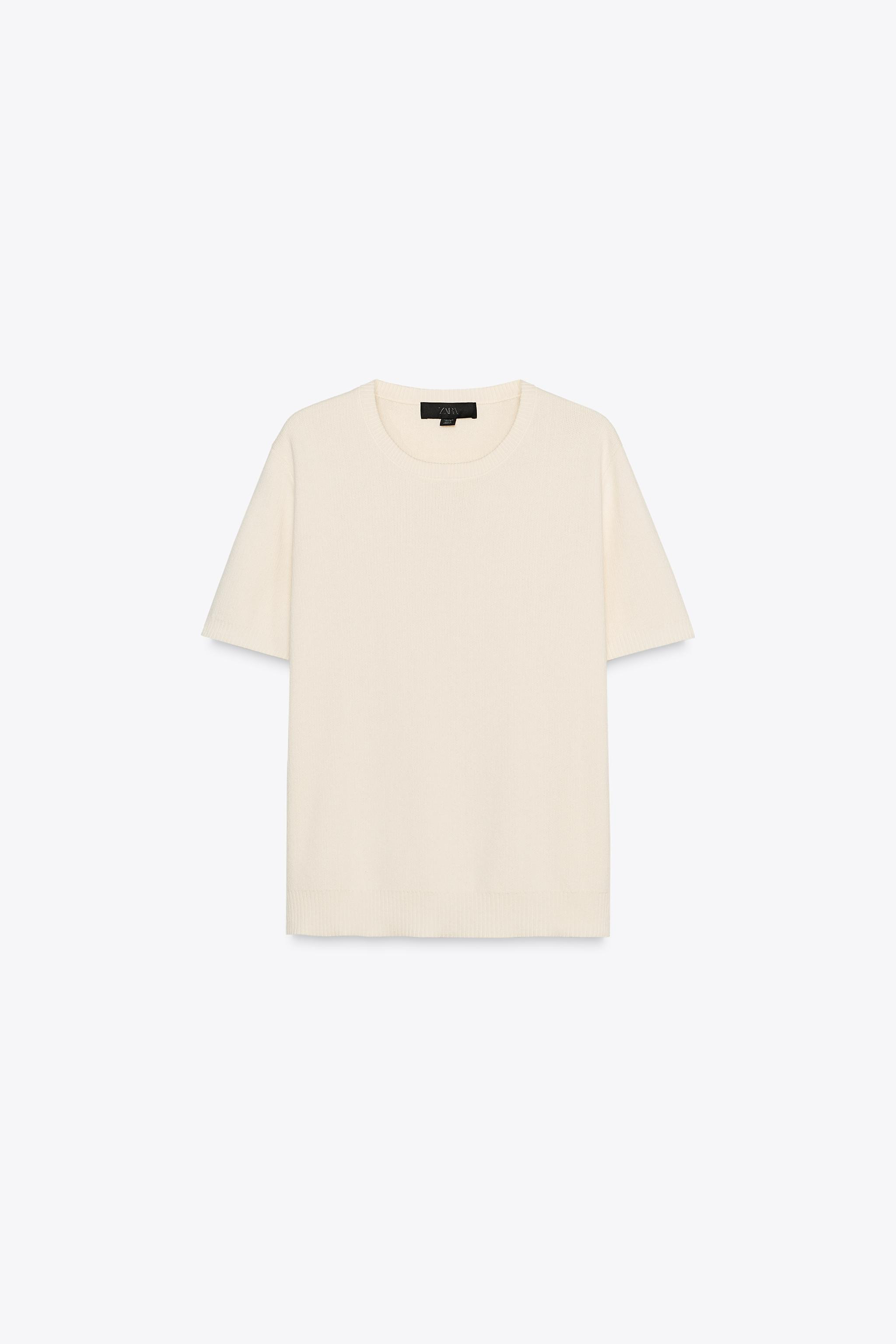 BASIC KNIT SHORT SLEEVE TOP | Zara US