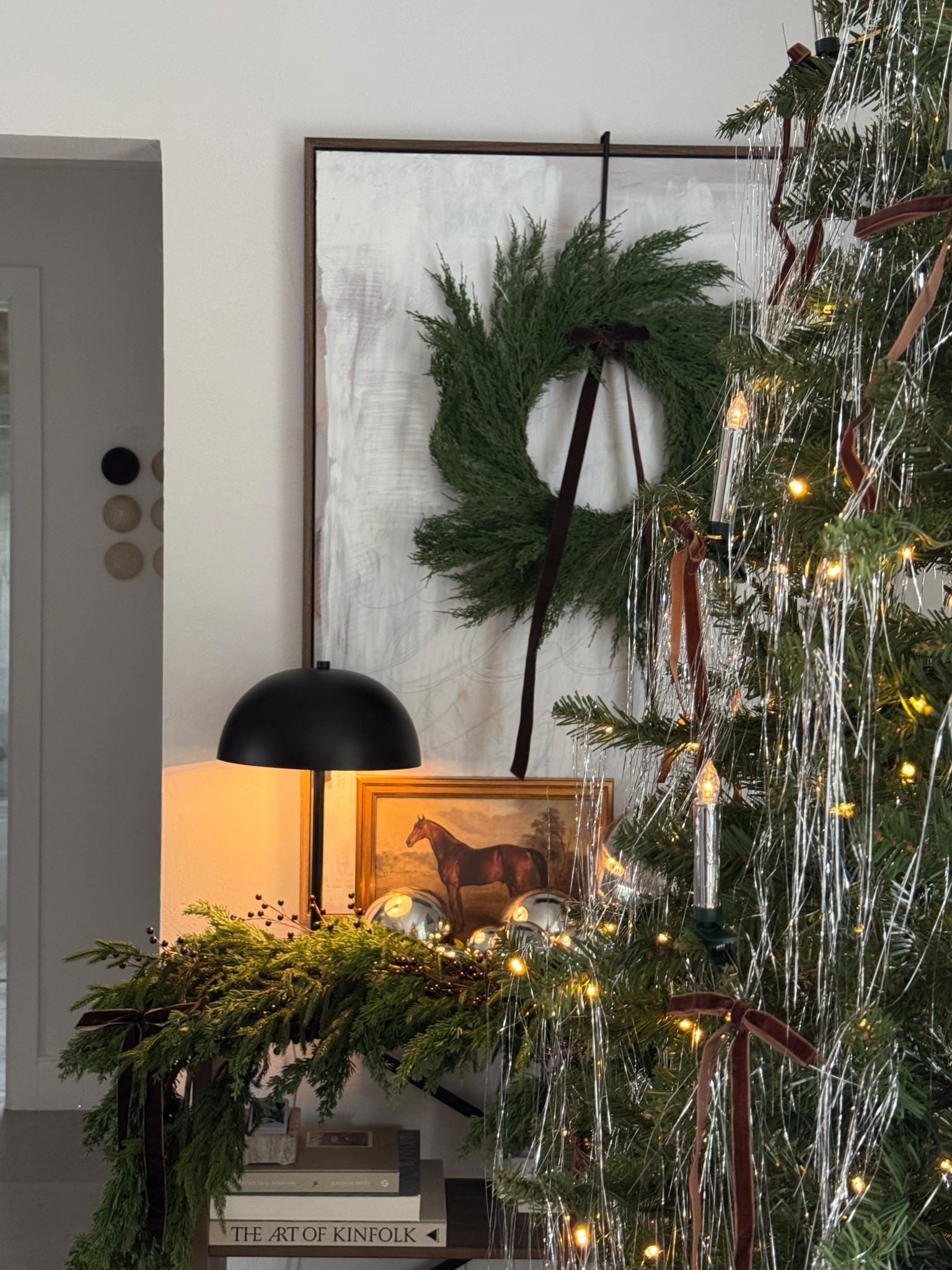 Holiday prep - my first corner is done and I’m obsessed 🐴🤎

Ralph Lauren Christmas | Equestrian Chic Christmas Decor | Classic Holiday Home | Cozy Luxury Interiors | Warm Neutral Christmas | Silver Accents Decor | Traditional Christmas Aesthetic | Lodge Style Holiday | Timeless Christmas Inspiration

#LTKSeasonal #LTKHoliday #LTKHome