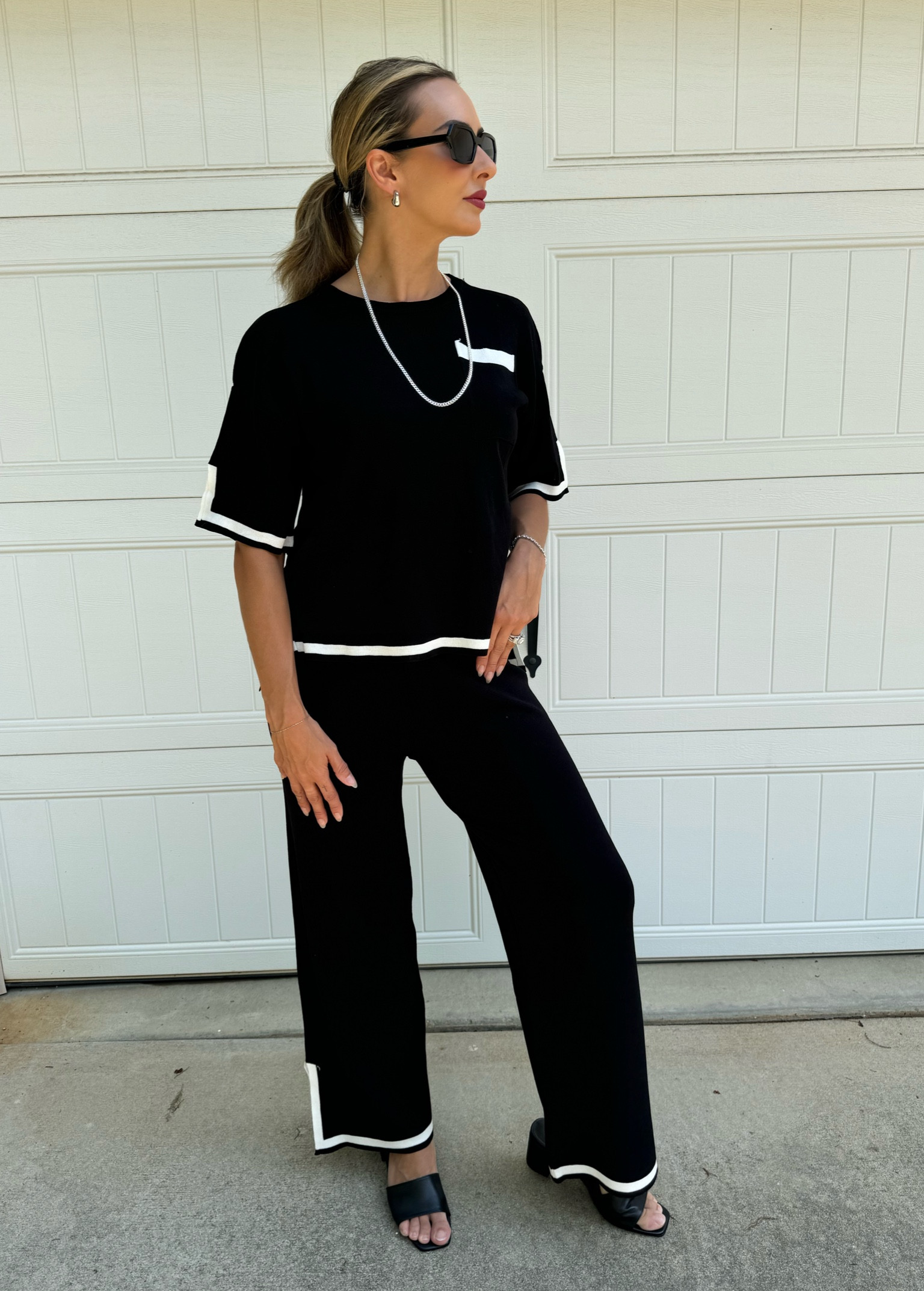 Cute and cozy Amazon 2 piece designer inspired set! Love this for travel and lounge, summer travel essential ❤️ tip: dress it up or dress it down by changing the accessories and the shoes!

#LTKStyleTip #LTKSeasonal #LTKTravel