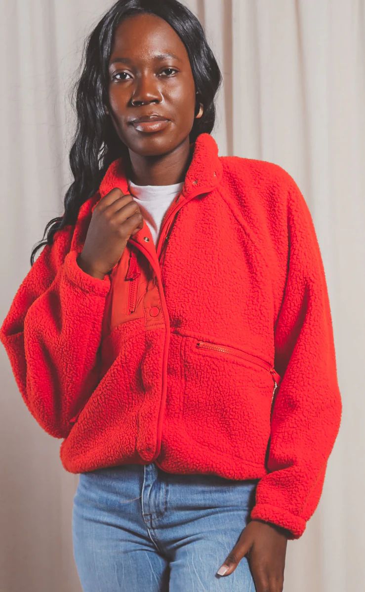 free people movement: hit the slopes jacket - red | RIFFRAFF
