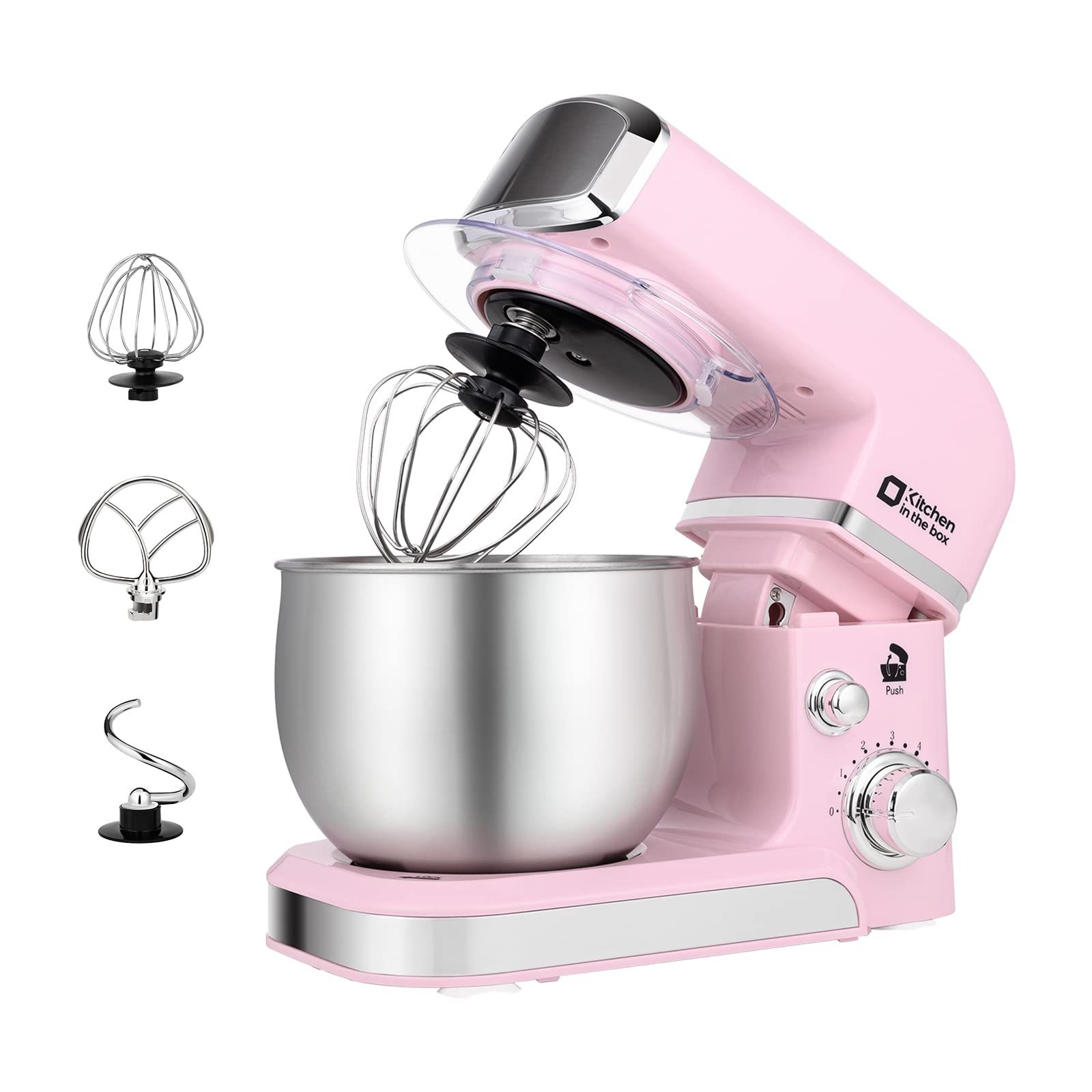 Kitchen in the box Stand Mixer,3.2Qt Small Electric Food Mixer,6 Speeds Portable Lightweight Kitc... | Amazon (US)