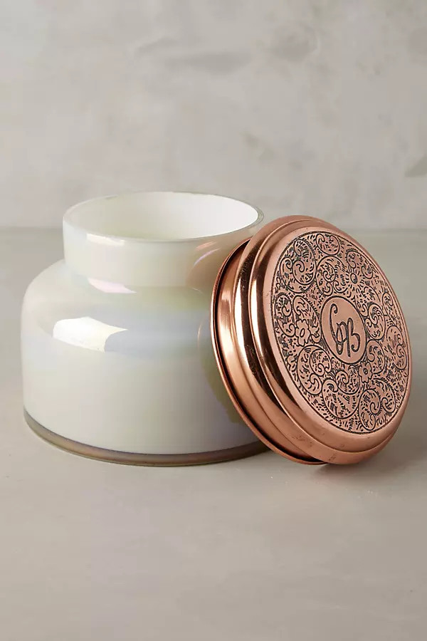 Capri Blue Giant Mercury Glass Jar Candle By Capri Blue in White Size L | Anthropologie (US)