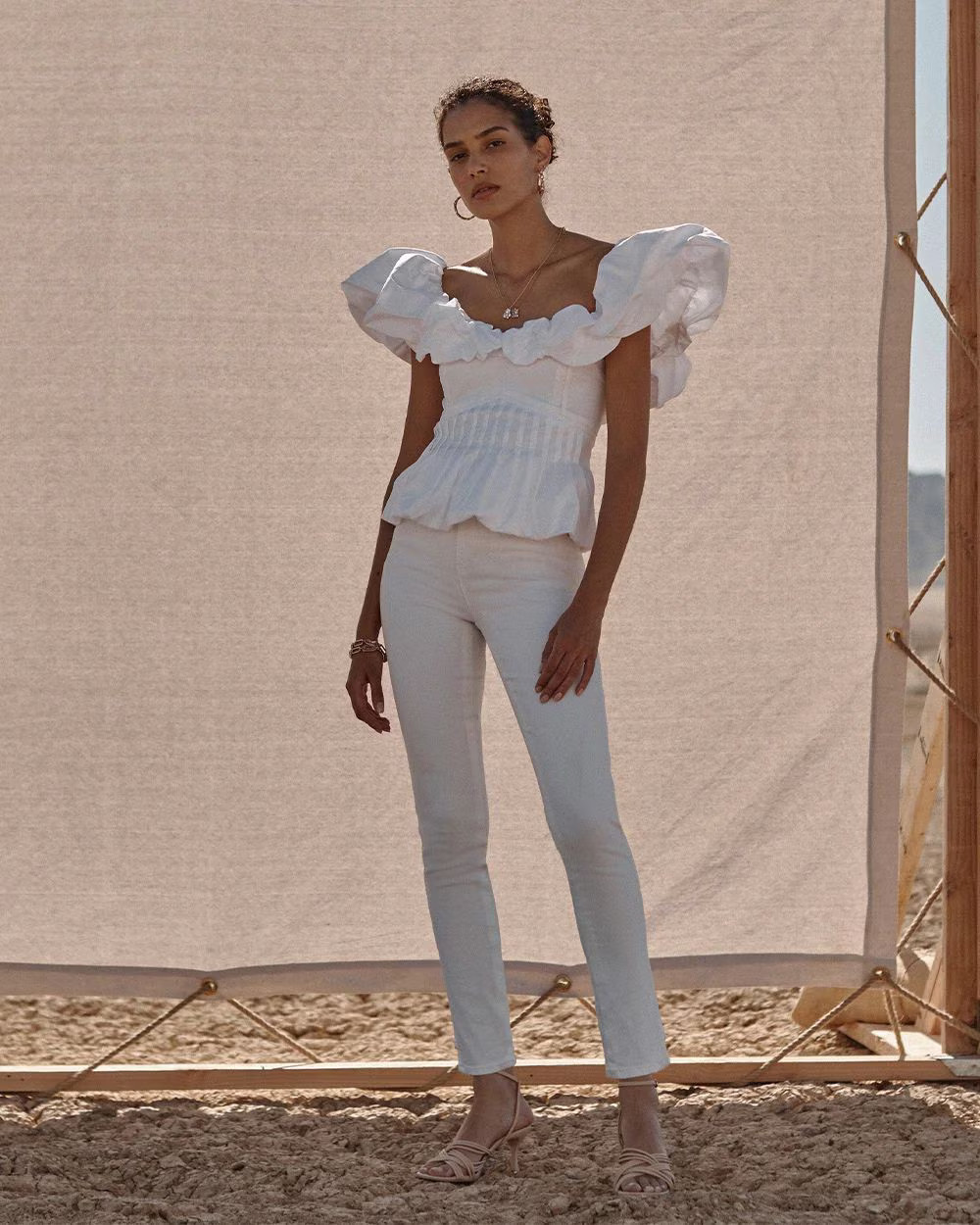 High-Rise White Straight Jeans | White House Black Market