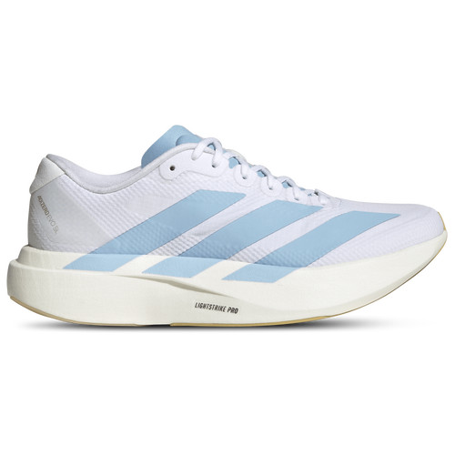 adidas Womens adidas Adizero Evo SL - Womens Running Shoes Ftwr White/Clear Blue/Matte Gold Size 6.0 | Champs Sports