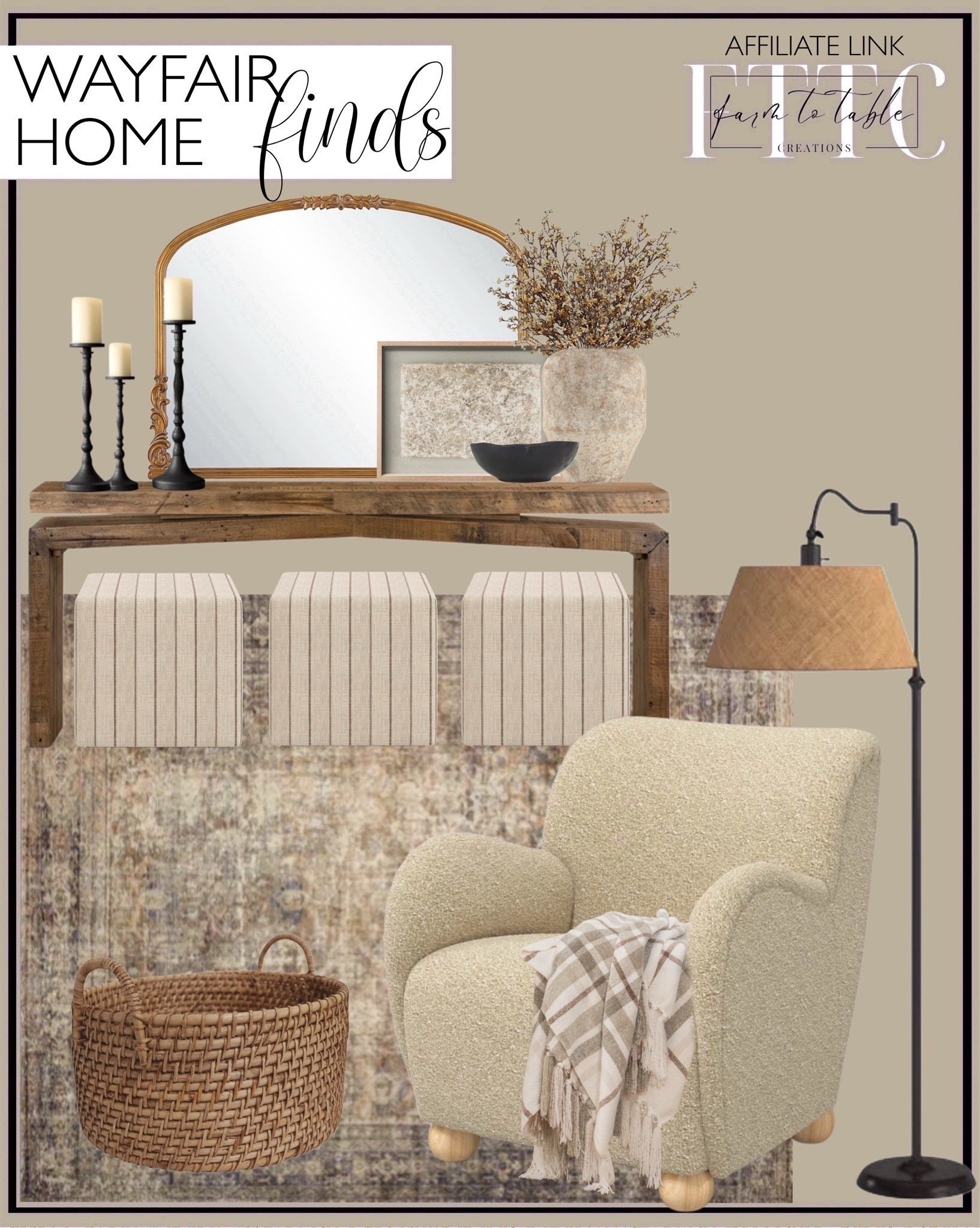Wayfair Home Finds You’ll Love

Follow @farmtotablecreations on Instagram for more cozy home inspiration.

Create a warm and welcoming space with beautiful, versatile pieces. ✨ Whether you’re refreshing a corner of your living room, designing a cozy reading nook, or styling an entryway, Wayfair makes it easy to bring your vision to life.  Updating your home has never been simpler.

From statement furniture to layered textures, these finds help you achieve a collected look that feels both timeless and inviting.

#wayfair #homestyling #entrywaydecor #livingroomdecor #neutralhome #cozyhome #homedesign #console #floorlamp #armchair #basket #throwblanket #rug



#LTKHome #LTKFindsUnder50 #LTKSaleAlert