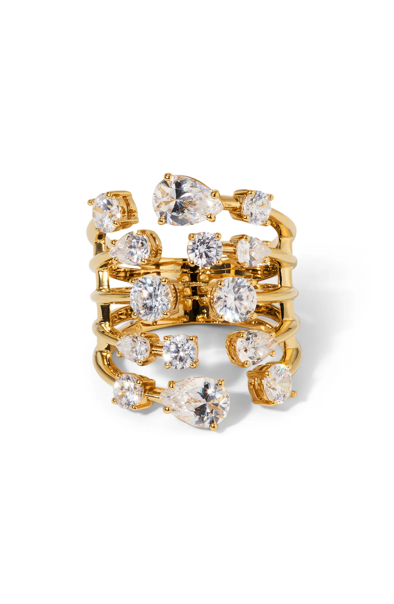 Nadri Hollywood Multi Row Cubic Zirconia Ring | Nordstrom | Nordstrom