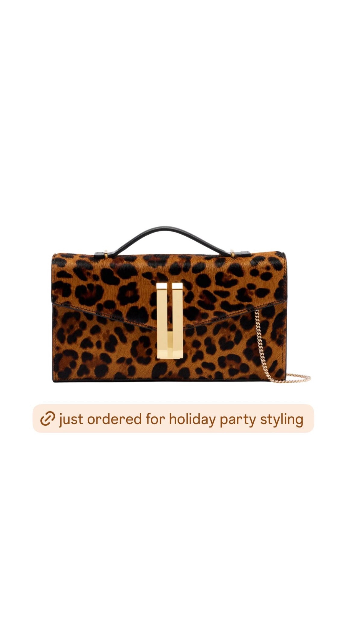 a stunning leopard clutch for holiday events! perfect size for all the essentials, and such a fun accessory to wear.

#LTKStyleTip #LTKSeasonal