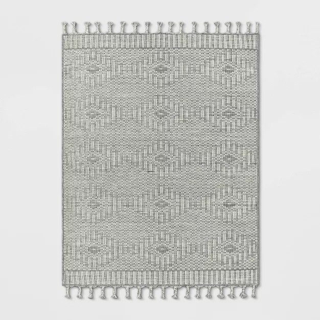 Diamond Outdoor Rug with Fringe - Threshold™ designed with Studio McGee | Target