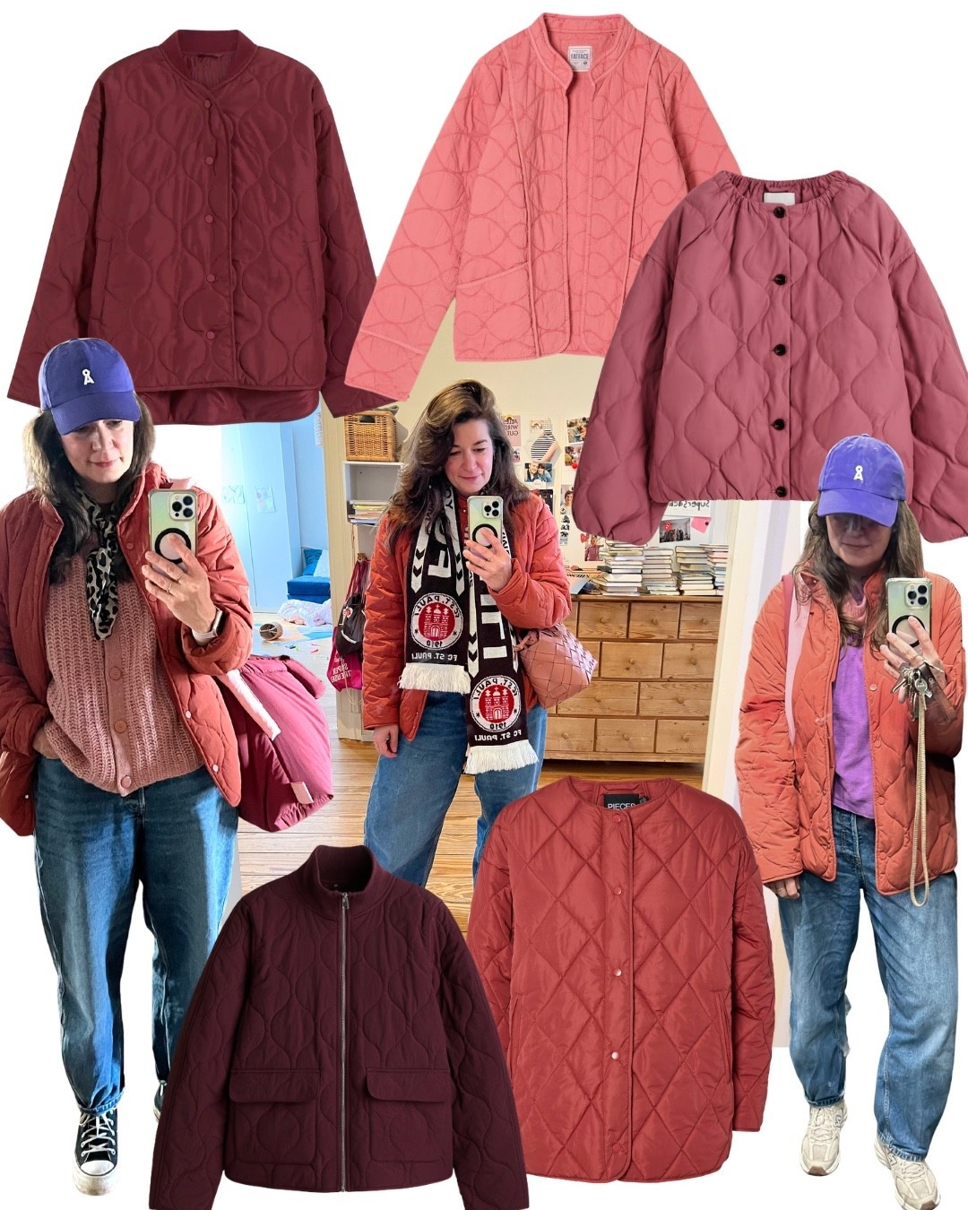 Alternativen für meine rote Steppjacke von Armedangels.

#LTKdeutschland