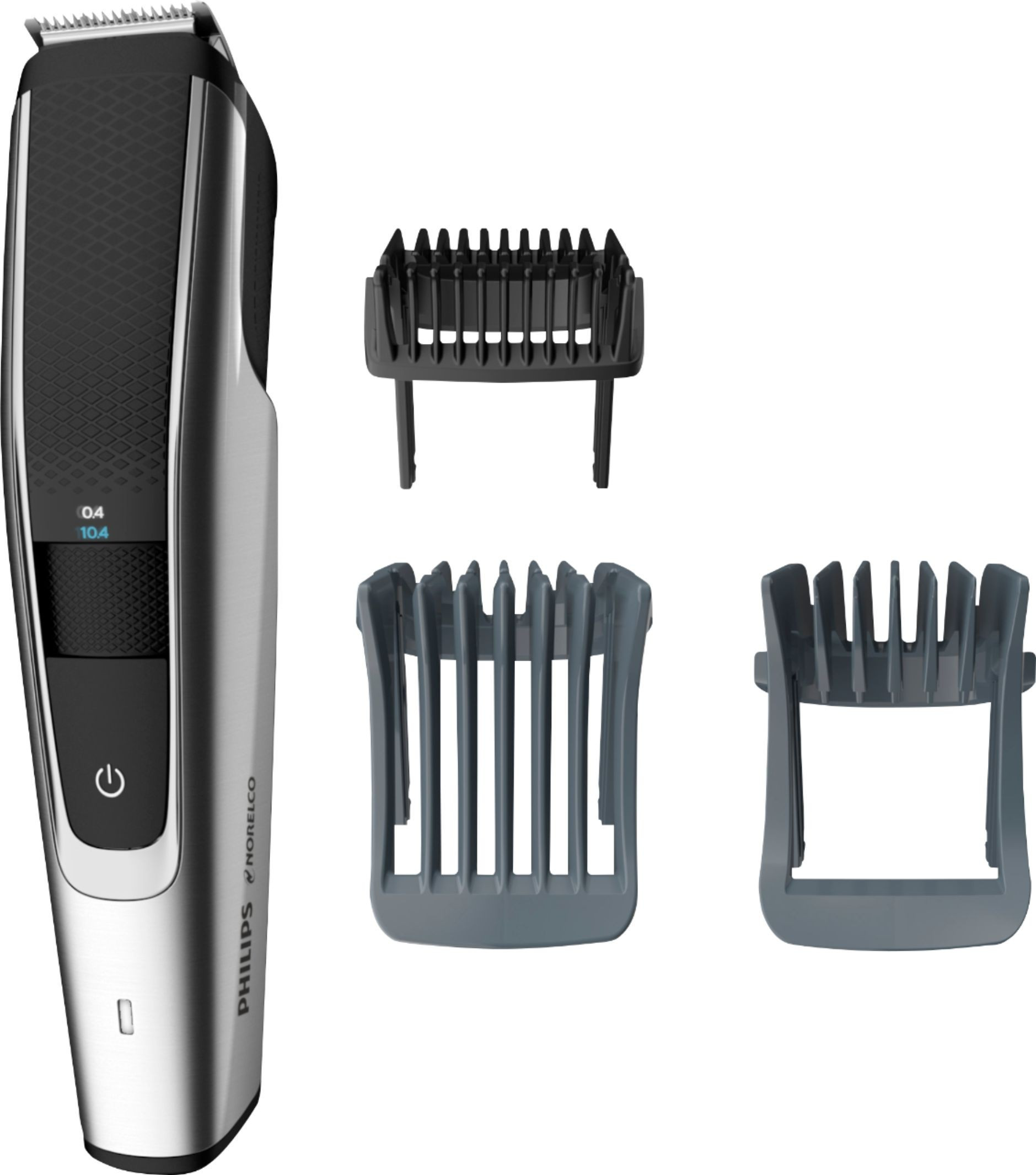 Philips Norelco - Beard and Hair Trimmer Series 5500, BT5511/49 - Black/Silver | Best Buy U.S.
