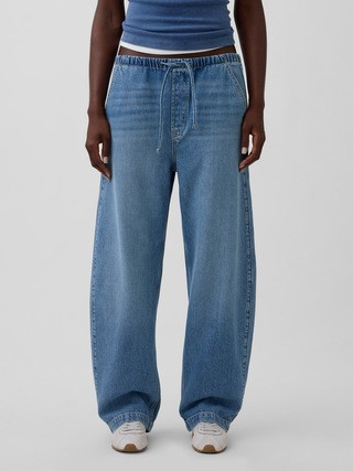 High Rise UltraSoft Easy Barrel Jeans | Gap (US)