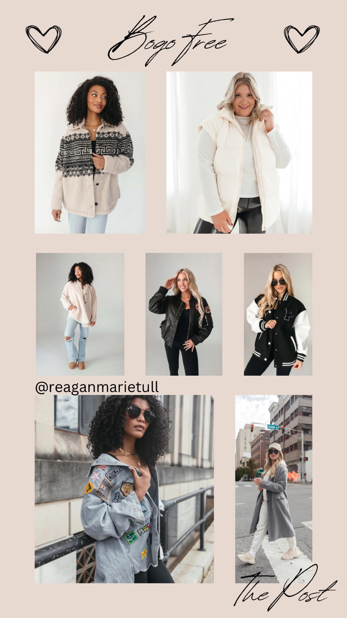 Bogo free on all outerwear 

#LTKsalealert #LTKSeasonal #LTKGiftGuide