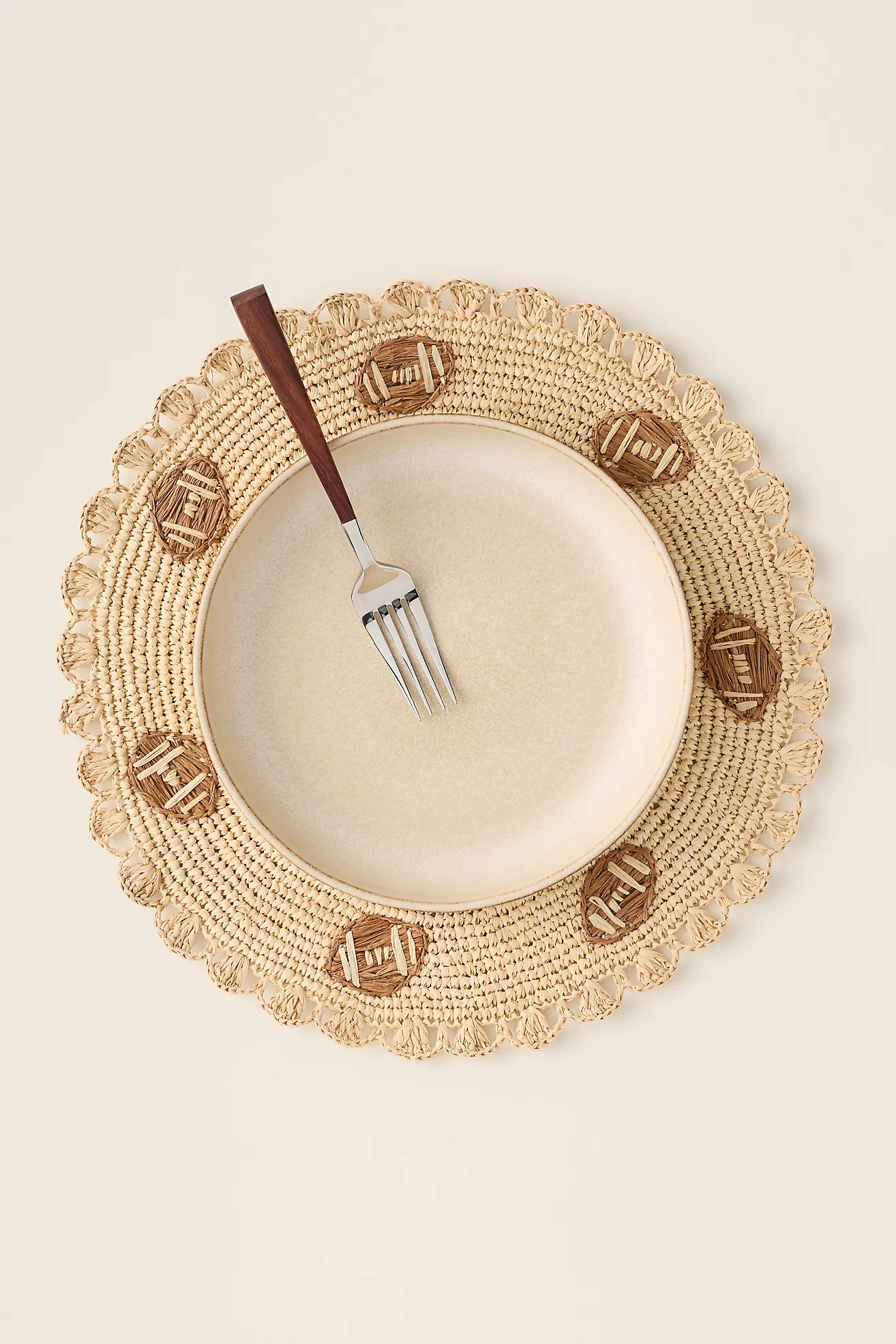 Handwoven Football Placemat | Anthropologie (US)
